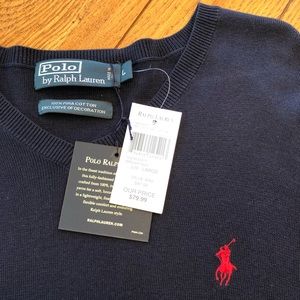 Polo Ralph Lauren Blue Sweater - Large